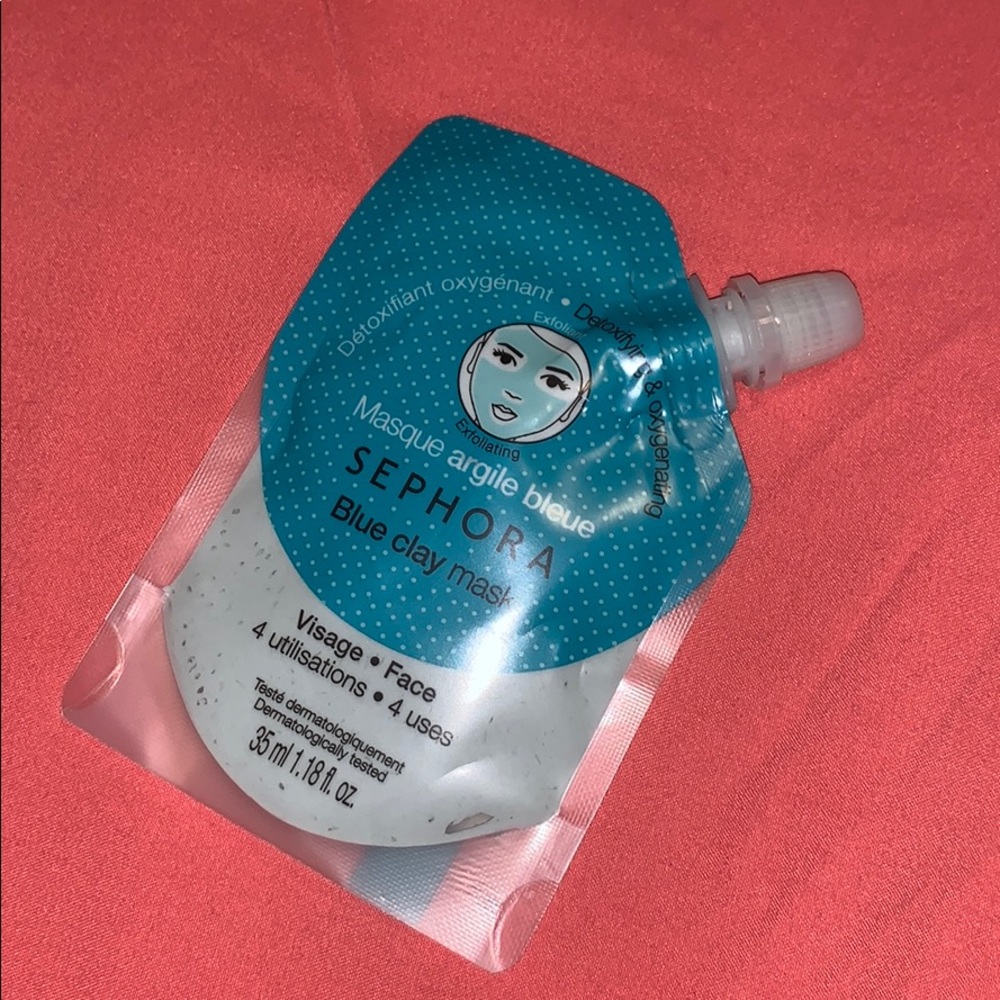 Blue clay mask